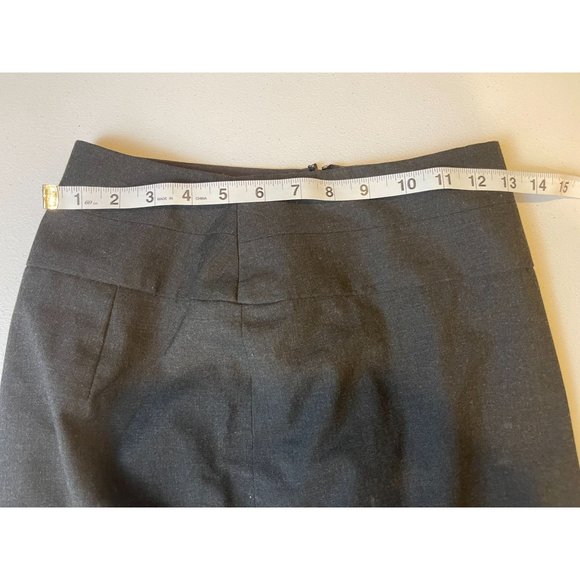 The Limited Women Mini Skirt Straight & Pencil High Waisted Back Zip Gray Size 2 - Picture 3 of 7